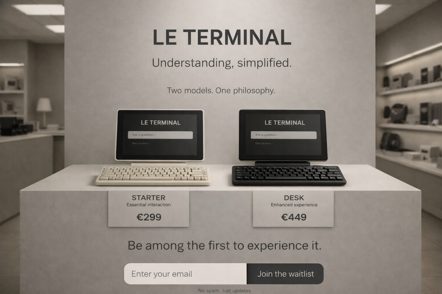 LE TERMINAL concept store visual